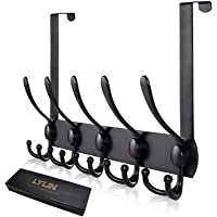 LYLIN Perchero Puerta- Colgador Puerta en Acero Inoxidable con 15 Ganchos- Ganchos de Perchero para Dormitorio Baño…